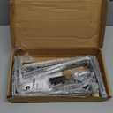 Shelf Bracket, Heavy Duty Floating Shelf Brackets 10-Inch Long, 4-Pack Brackets for Shelves, Black Coated J Shape Metal Wall Shelf Support Brackets with 1/5-Inch Thick and 160 lb. Load Capacity