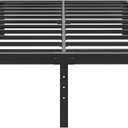 HOBINCHE 14 Inch Metal Full Size Bed Frame No Box Spring Needed - Easy Assembly Heavy Duty Noise Free Narrow Bedframes - Double Black Basic Steel Slats Platform with Storage
