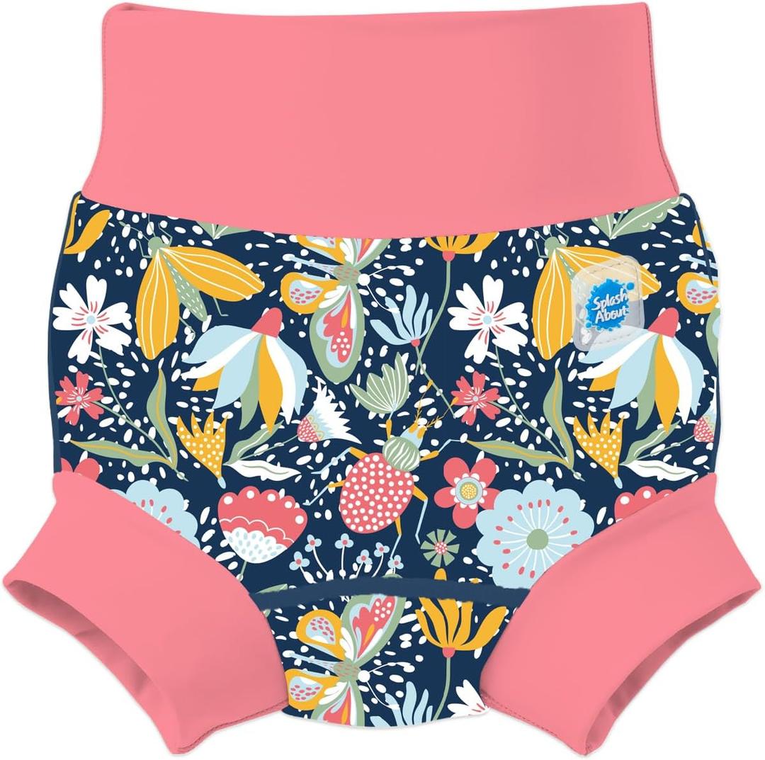 Splash About Happy Nappy Duo, Garden Delight Pink, 1-2 Years