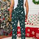 Mens Overalls Christmas Bib Coveralls Women Halloween Jumpsuit Stocking Stuffers for Adults (X-Large, Green1)