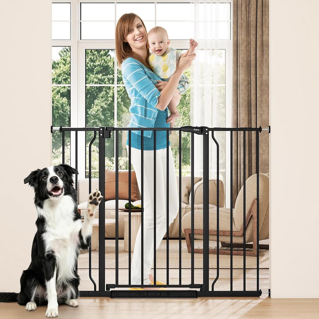 36" Extra Tall Baby Gate, 29"-45" Wide Auto Close Dog Gate Indoor