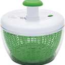 Farberware Easy to use pro Pump Spinner with Bowl, Colander and Built in draining System for Fresh, Crisp, Clean Salad and Produce, 6.6 quart, Green