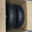 10" Heavy-Duty Replacement Tires, 4.10/3.50-4" for Gorilla Carts,Hand Trucks,Generators,Lawn Mowers & Garden Wagons - Double Sealed Bearings, 5/8" Axle Bore Hole - Pneumatic Air Tires (2 Pack)