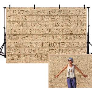 8x6ft Egypt Hieroglyphs Backdrop Ancient Egyptians Civilization Photography Background Egyptian Art Photos Archaeology History Course Photo Shoot History Culture Mural Travel Backdrop Props