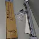 Retractable Baby Gate for Stairs, 55" Wide Mesh Dog Gate Indoor, 34" Tall Child Gate for Doorways, Hallways, Deck, Indoor Outdoor Pet Baby Safety Essentials for Home, Grey (Gray)