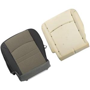 ANTUKO Left Driver Side Gray Bottom Cloth Seat Cover Yellow Foam Cushion Replacement for 1500 2500 3500 4500 5500 SLT 2009-2012