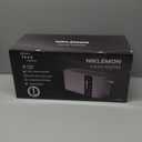 2Slice Toaster, NIKLEMON Full Stainless Steel Toaster with LED Display, Touch Buttons with Long Extra Wide Slots, Bagel, Defrost, Reheat, Cancel Functions, Removable Crumb Tray, 1300W Black