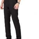 Amazon Essentials Men's Slim-Fit Flat-Front Dress Pant (35W x 29L, Black)