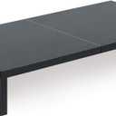 TEAMIX 20 Inch Monitor Stand Riser, Black Desktop Stand for PC/TV/Laptop/Printer, Wood Monitor Riser with Storage, Computer Stand Keyboard Organizer