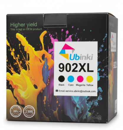902XL Cartridges Replacement for HP 902 XL Ink Cartridges Work for 6963 6964 6978 6970 6960 6975 6962 6968 6954 6951 6956 6961 6958 6950 Printers T0A39AN 4-Pack Cyan Magenta Yellow Black