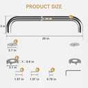 AmazerBath Grab Bars for Bathtubs and Showers Anti Slip, Shower Grab Bars for Seniors Stainless Steel, Handicap Grab Bars, Bath & Shower Grab Bars, Thickened Bar Holds 500LBS, 20" L x 1.25" D