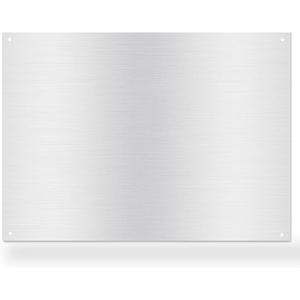 24" By 30" Stove Backsplash Splatter Guard Range Hood Back splash Wall Shield Metal Panel, Easy Clean and Install, Stainless Steel (24" x 30")