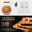 Teak Wood End Grain Cutting Board for Kitchen with Non-slip Feet, Heavy Duty Checkered Cutting Board Upgraded Chopping Board with Juice Groove & Handle Large Wooden Butcher Block with Gift Box