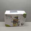 Kids Play Kitchen Set, Toddler Kitchen Playset with Sound & Light, Cooking Stove with Steam, Play Sink, Play Food Toy and Kitchen Accessories, Kitchen Toy for Kids Girls Boys (31.5 * 22 * 8.6in) (Green)