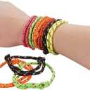 Fun Express Bulk Friendship Bracelets - 72 adjustable nylon bracelets in a variety of colors - Party Favors and Giveaways