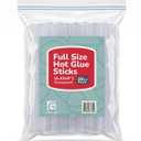50pcs Full Size Hot Glue Sticks for Large Glue Gun, 0.43x6 inches Large Glue Sticks, Bulk-Pack for Arts Crafts DIY Fabric Gluing & More