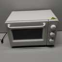 Novaspark Air Fryer Toaster Oven Combo, Retro Convection Oven Countertop,19QT Small Toaster Oven, 4-slices or 9" Pizza,Bake,Toast,Broil, Air Fry, Rapid Heating Mini Conventional Oven, Non-Stick, White