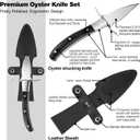 Professional Oyster Shucking Knife, 2CR13 Stainless Steel Oyster Knife, Sturdy Sharpness Opener for All Kinds of Shells, and Level 5 Cut Resistant Glove (XL)