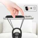 2 Pack Card Holder for Phone Case, Leather Phone Wallet Stick On, Strongest Adhesive Phones Wallet for iPhone/Android, Minimalist Slim RFID, Fit 7 Cards,Black & Blue