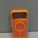 TORRAS Strong Magnetic & Seamless Stand for iPhone 17 Pro Max Case, Fit for MagSafe, Military Grade Drop Protection, Adjustable Kickstand for iPhone 17 Pro Max Case Translucent Matte Orange