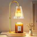 Candle Warmer Lamp with Timer Dimmer, Birthday Gifts for Women Mom Friend Sister, House Warming Gifts New Home Decor, Office Apartment Dorm Room Wax Melt Warmer for Jar Candles with 2 Bulbs