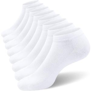 SIXDAYSOX 8/6 Pack Mens Ankle Socks Low Cut Comfort Casual Socks Size 10-13/13-15