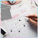 4 x Starboling Dot Stickers - 3/8 Inch Black Circle Labels, 3000pcs Self-Adhesive Color Coding Round Stickers for Office, Classroom, Garage Sale