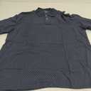 Amazon Essentials Men's Regular-Fit Cotton Pique Polo Shirt, Navy, Dots, Large