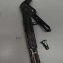 Universal Motorcycle Kickstand Adjustable Foot Side Support Parking Kickstand for Electric Motorbike Parking Foot Side Support Stand (Black)