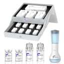 Micro Infusion System for Face & Neck-Micro Infusion Kit to Leave Skin Firmer & Smoother-0.25mm Facial Stamp with Collagen & Hyaluronic Acid Serum for At Home Glow and Anti-aging-2 Month Supply
