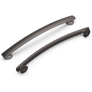 Hickory Hardware 1 Pack Solid Core Kitchen Cabinet Pulls, Luxury Cabinet Handles, Hardware for Doors & Dresser Drawers, 7-9/16 Inch (192mm) Hole Center, Vintage Bronze, American Diner Collection