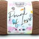 Lion Brand Yarn Pound of Love, Large Value Yarn for Knitting, Crochet, and Crafts, Mocha, 1 Pack