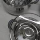Daniks Classic 6-Piece Stainless Steel Induction Cookware Set  Dishwasher Safe Pots with Lids, Measuring Scale, Silver