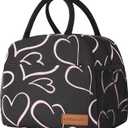 Lunch Bag Women/Men Lunch Box Women/Men (black+pink heart)
&Lunch Bag Women/Men Lunch Box Women/Men (black)