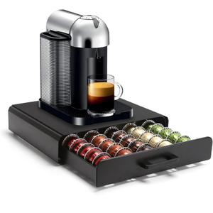 Coffee Pod Holder Storage Drawer,Coffee Capsules Organizer, Holds up to 35 Big Pods Compact Design
