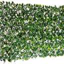  Expandable Willow Trellis - Outdoor Privacy Screen - Sturdy and Flexible - Realistic Look - 36 in x 72 in - Rose Leaves