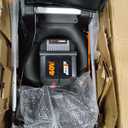 WORX Nitro 21" Cordless Lawn Mower, Brushless Electric Mower for 1/2 Acre, Push Lawn Mower with 7-Position Height Adjustment, 2  5.0 Ah Batteries & Charger Included, WG752