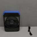 Gazeled F24 Battery Operated Fan, Camping Fan Battery Powered, Super Long Lasting, Portable D-Cell Battery Powered Desk Fan with Timer, 3 Speeds, Quiet, 180 Rotation, for Office,Bedroom,Outdoor, 5'' (Blue)