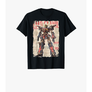 Hip Hop Y2K Vintage Hipster Edgy Urban Streetwear Robot T-Shirt, Size L