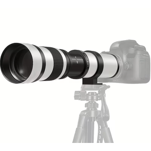 JINTU 420-800mm f/ 8.3 Manual Telephoto Zoom Lens + T-Mount for Canon EOS Rebel SL2 SL1 T3 T3i T4i T5 T5i T6 T6i T6s T7 T7i 4000D 6D 7D 60D 70D 77D 80D 5D II/III/IV 550D 650D SLR Camera Lenses