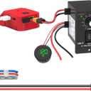 for Power Wheel Adapter Compatible with Milwaukee 18V Battery - Low Voltage Protection, USB-A/C, XT60 Ports, Speed Controller, Voltage Display, Wire Connector Kit for DIY Projects