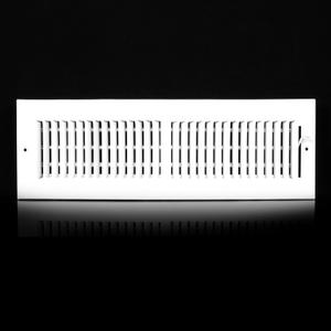 16x4 Vent Register [Duct Opening],Vent Covers for Home Ceiling,Two-Way Ventilation Register,Adjustable Solid Steel Wall Register Vent Cover(16"W x 4"H [Duct Opening])