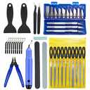 Anyman 42pcs 3D Printer Tool Kit, 3D Printing Accessories with Deburring Tool Diamond Files Pliers Carving Set and Scraper for 3D Print Removal, Smoothing, Finishing, and Model Building