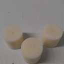 CANDWAX 3x3 Pillar Candles Set of 3 - Rustic Unscented No Drip Ivory Candles for Home Decor, Weddings, Centerpieces
