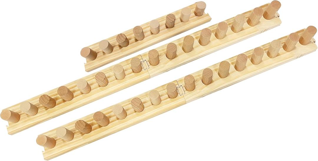 MEYAGO 82.5" Chunky Knit Blanket Knitting Loom  Foldable & Portable DIY Knitting Loom for Beginners & Experts,Knitting Tool for Chunky Yarn (New)