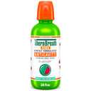 TheraBreath Kids Organic Wacky Watermelon Mouthwash with Fluoride, Anticavity, Dentist Formulated, 16 Fl Oz