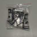 2 in 1 Garland Hooks and Fireplace Stocking Holders, Mantel Hooks for Christmas Adjustable No Drill Mantle Stocking Hanger for Fireplace Xmas Holiday Home Party Decoration (black-6PCS)