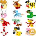 Partylamb 24 Packs Animal Building Blocks Easter Gifts for Kids Teens Boys Girls, Easter Egg Fillers Goodie Bag Stuffers Exchange Gifts Classroom Party Favors Class Prizes Birthday Gifts Ages 6+