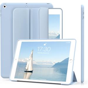 Aoub Case for iPad 6th/5th Gen 9.7 Inch, Slim Smart Cover, Soft TPU, Auto Sleep/Wake - Sky Blue
