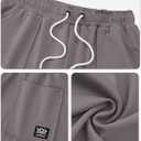 Men's Sweat Shorts Elastic Waist Drawstring 6'' Inseam Casual Gym Athletic Shorts with Pockets (S-3XL) (M)